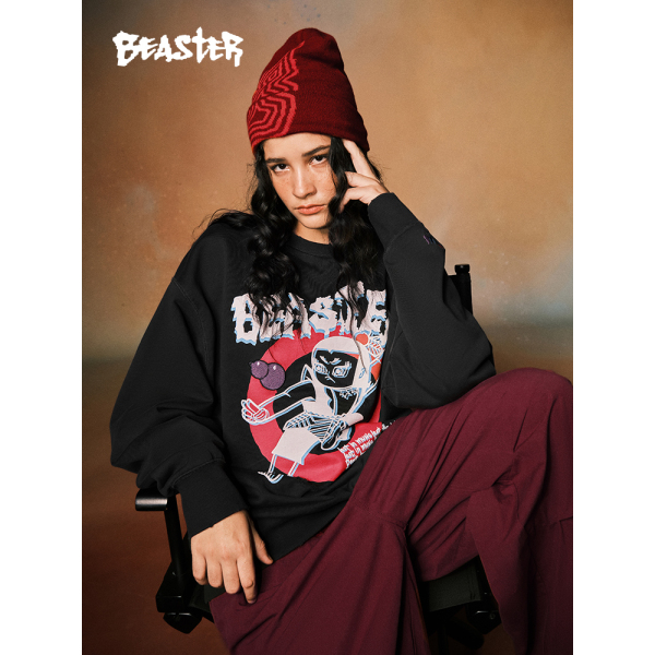 Beaster Man's and Women's Round neck sweatshirt BR L047 Streetwear, B34108U225