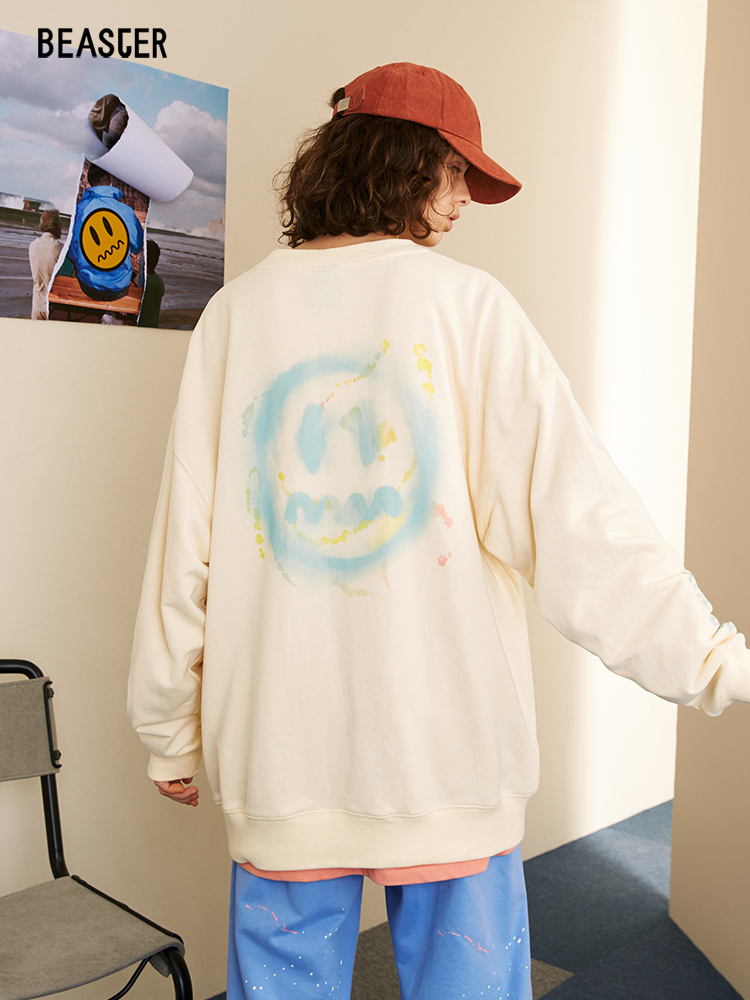 Beaster Man's and Women's Round neck sweatshirt BR L054 Streetwear, B036081118-132219