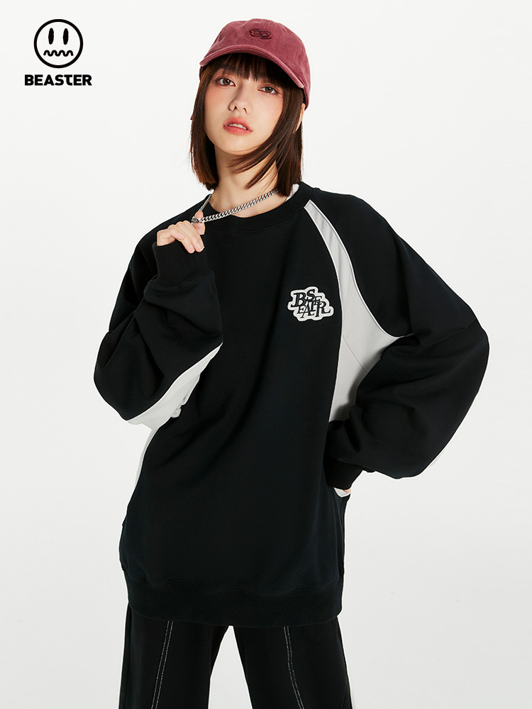 Beaster Man's and Women's Round neck sweatshirt BR L061 Streetwear, B24208W061