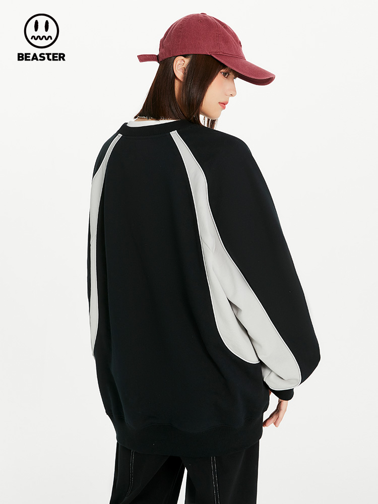 Beaster Man's and Women's Round neck sweatshirt BR L061 Streetwear, B24208W061