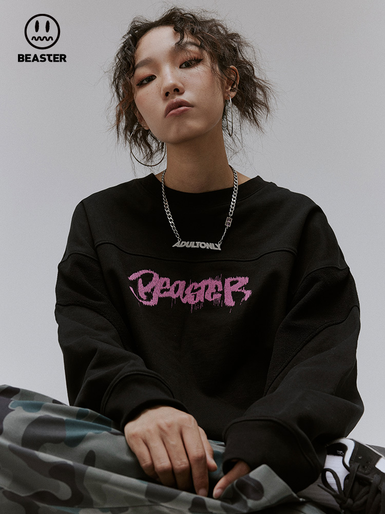Beaster Man's and Women's Round neck sweatshirt BR L066 Streetwear, B24508G026