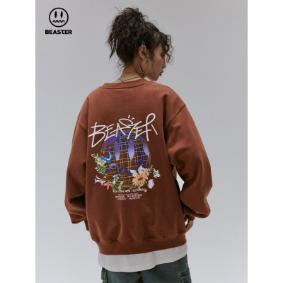 Beaster Man's and Women's Round neck sweatshirt BR L088 Streetwear, B24508E030-137810