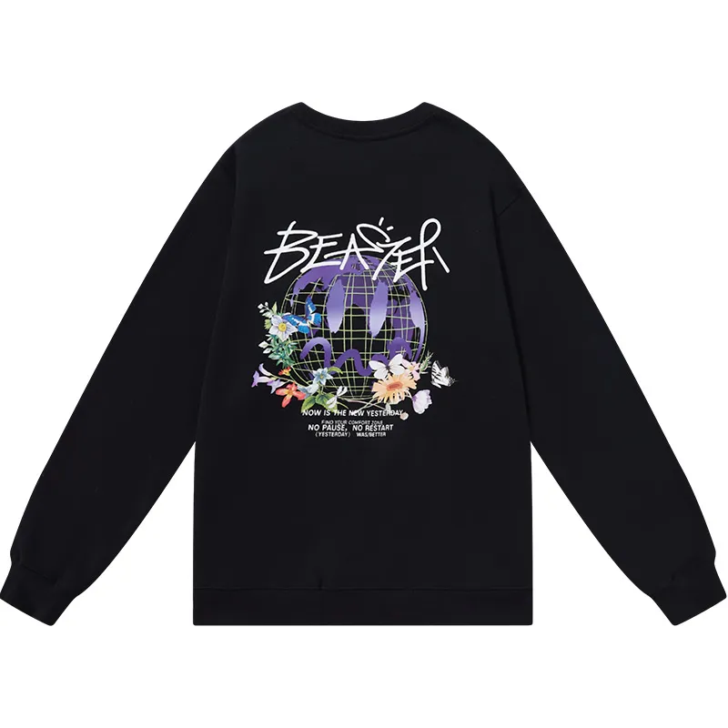 Beaster Man's and Women's Round neck sweatshirt BR L088 Streetwear, B24508E030-137810