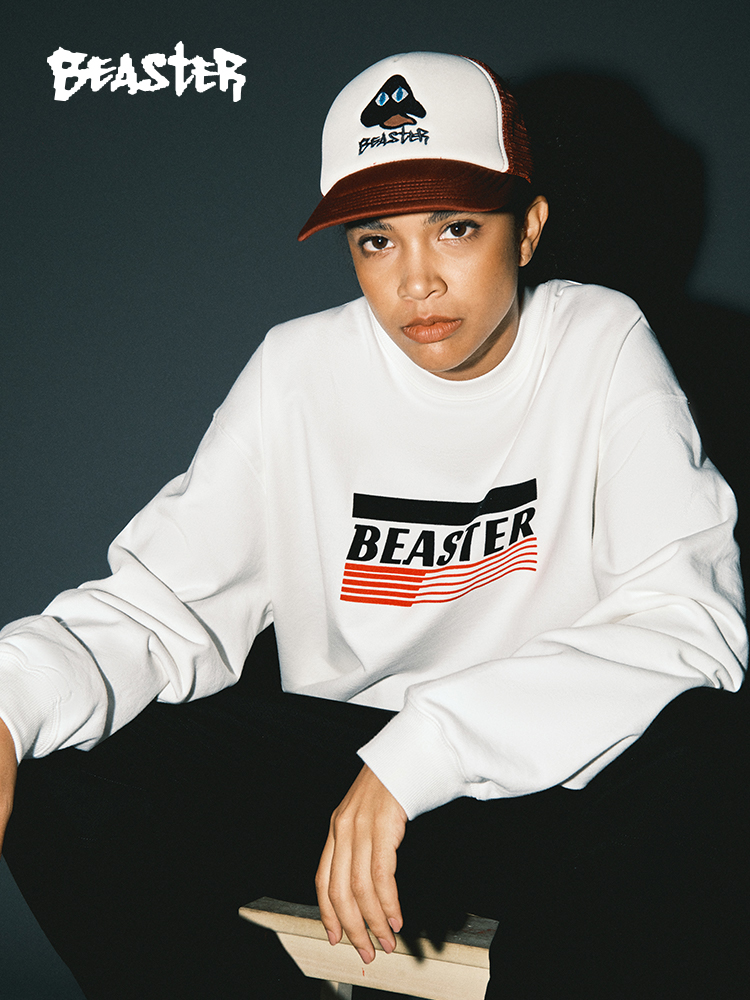 Beaster Man's and Women's Round neck sweatshirt BR L125 Streetwear, B34208Q225