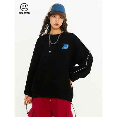 Beaster Man's and Women's Round neck sweatshirt BR L140 Streetwear, B24408P048 02