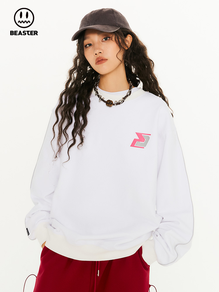 Beaster Man's and Women's Round neck sweatshirt BR L140 Streetwear, B24408P048