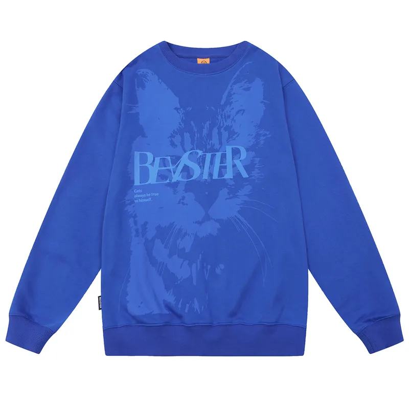 Beaster Man's and Women's Round neck sweatshirt BR L143 Streetwear, B23408W043