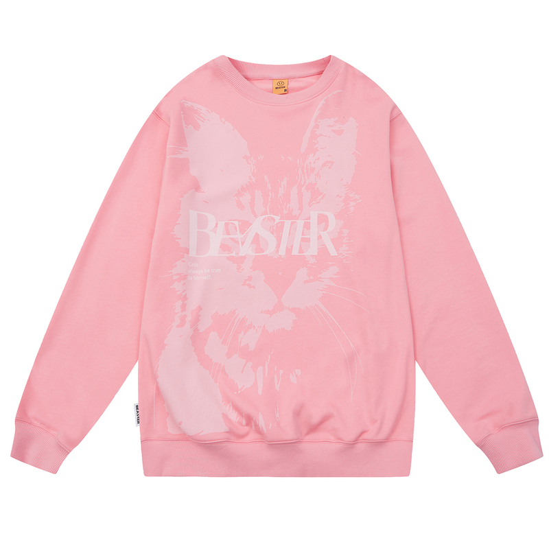 Beaster Man's and Women's Round neck sweatshirt BR L143 Streetwear, B23408W043