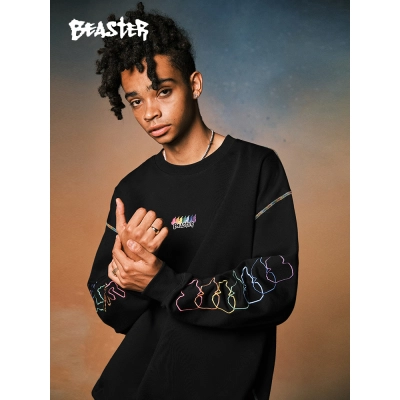 Beaster Man's and Women's Round neck sweatshirt BR L147 Streetwear, B34108U223 01