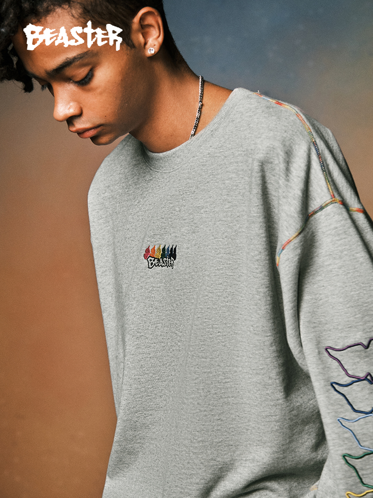 Beaster Man's and Women's Round neck sweatshirt BR L147 Streetwear, B34108U223