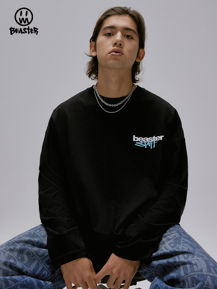 Beaster Man's and Women's Round neck sweatshirt BR L152 Streetwear, B31302A120-1