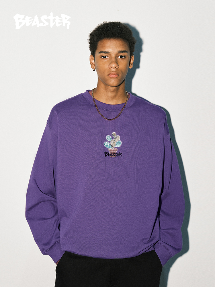 Beaster Man's and Women's Round neck sweatshirt BR L157 Streetwear, B34108W256