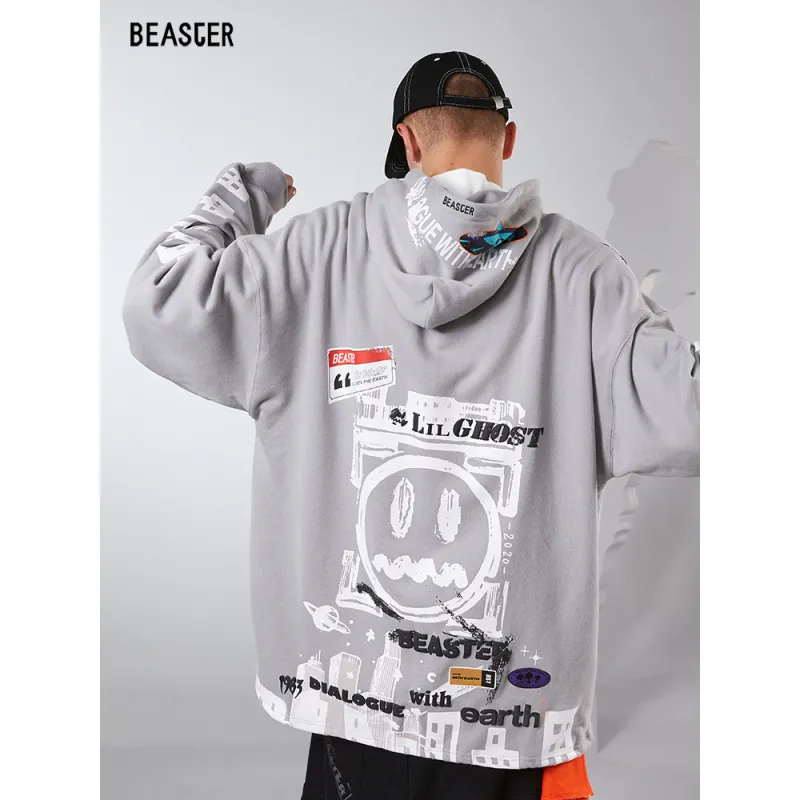 Beaster Man's and Women's Round neck sweatshirt BR L161 Streetwear, B041091332