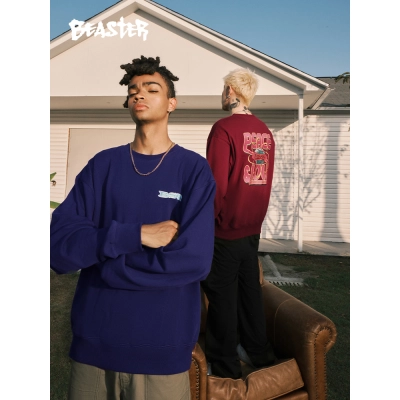 Beaster Man's and Women's Round neck sweatshirt BR L166 Streetwear, B34408A278 01