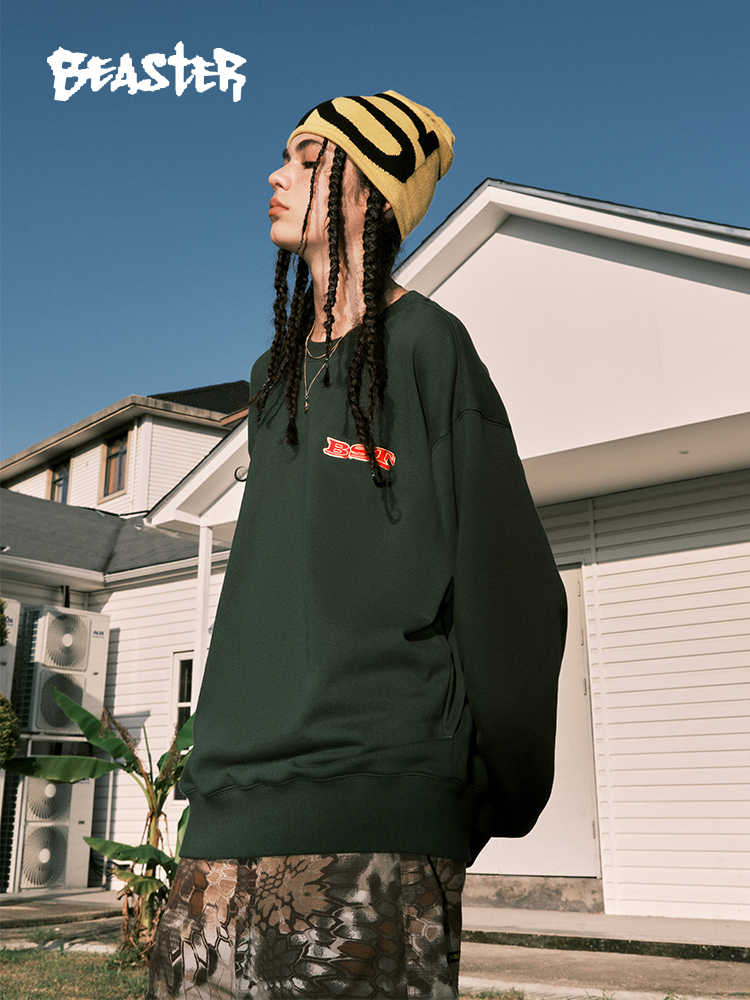 Beaster Man's and Women's Round neck sweatshirt BR L166 Streetwear, B34408A278