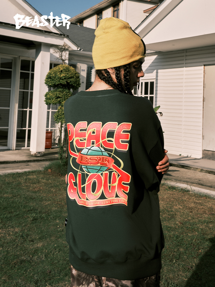 Beaster Man's and Women's Round neck sweatshirt BR L166 Streetwear, B34408A278