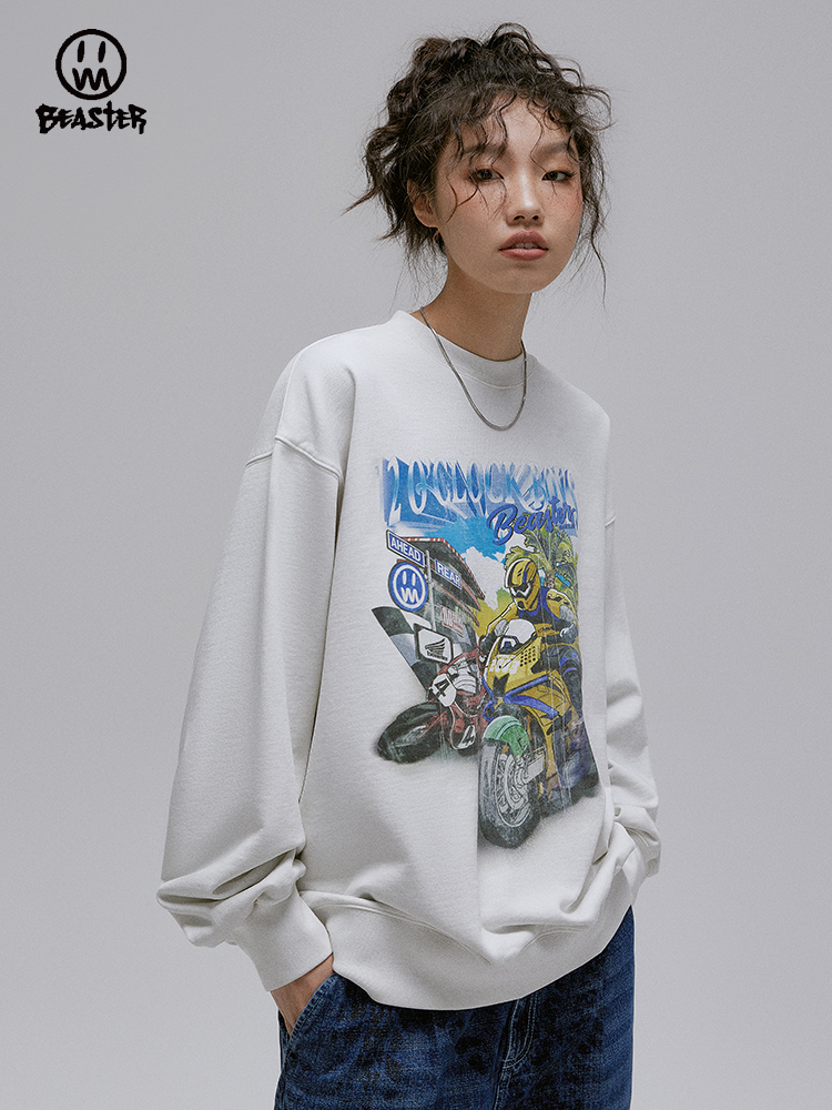 Beaster Man's and Women's Round neck sweatshirt BR L169 Streetwear, B31108U023