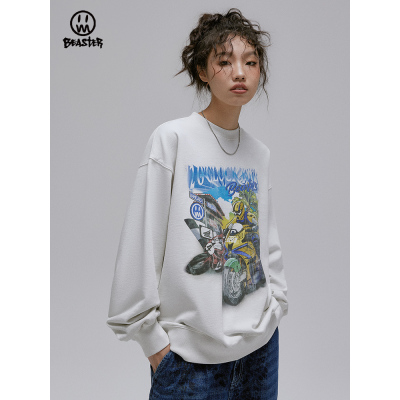 Beaster Man's and Women's Round neck sweatshirt BR L169 Streetwear, B31108U023