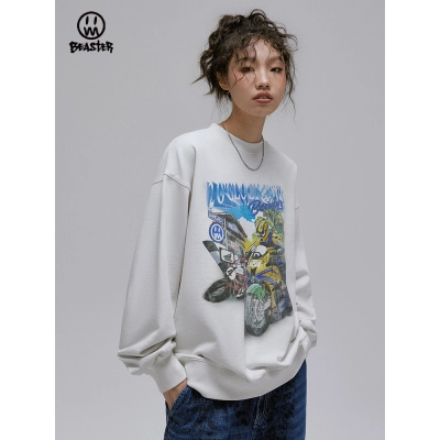 Beaster Man's and Women's Round neck sweatshirt BR L169 Streetwear, B31108U023 02