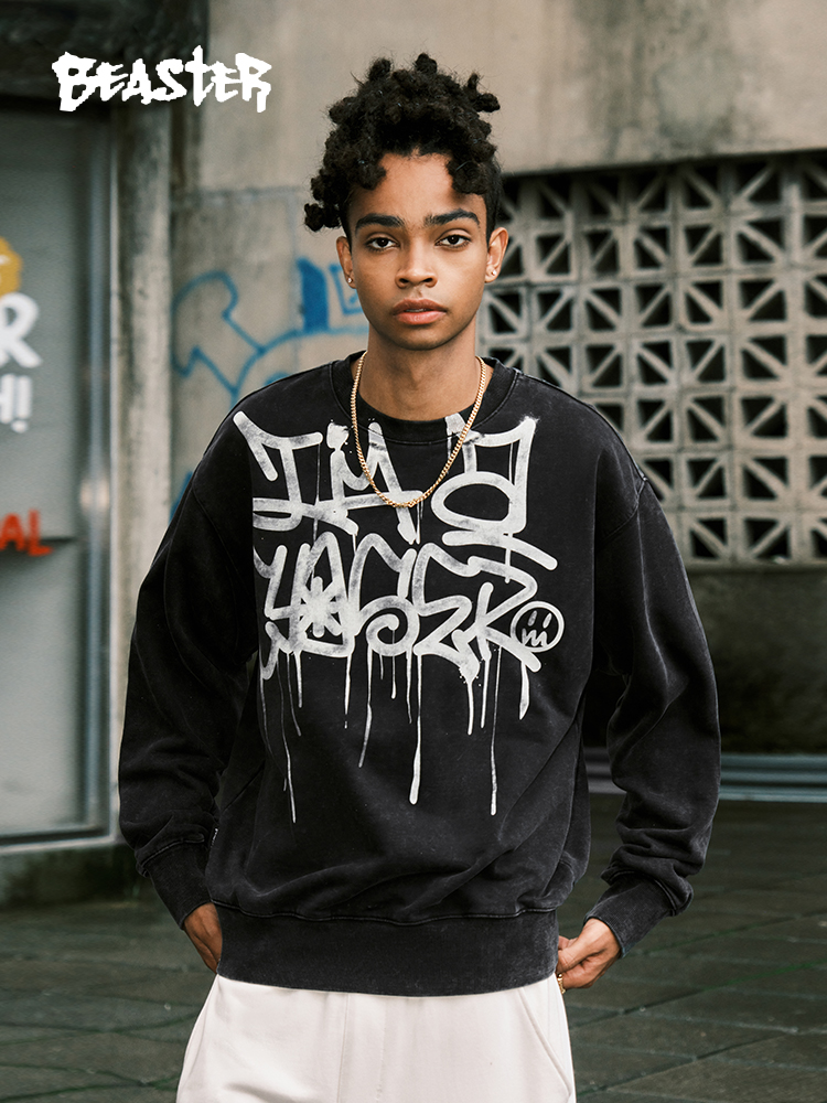 Beaster Man's and Women's Round neck sweatshirt BR L175 Streetwear, B34508L241