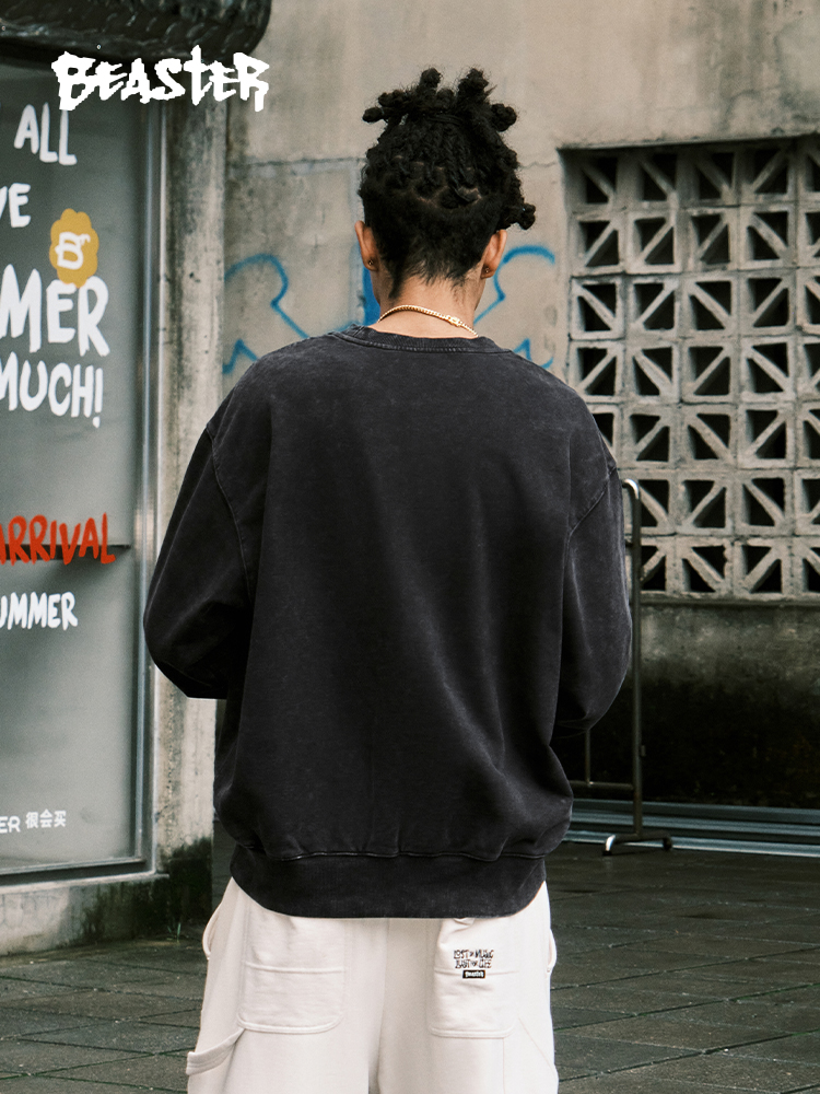 Beaster Man's and Women's Round neck sweatshirt BR L175 Streetwear, B34508L241