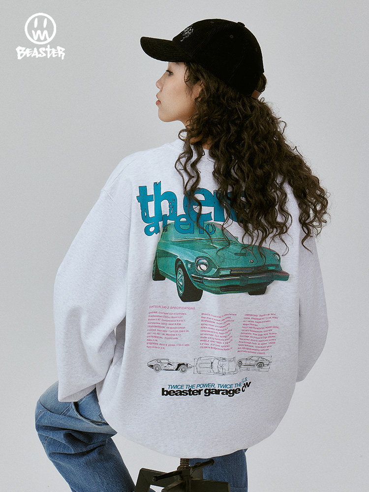 Beaster Man's and Women's Round neck sweatshirt BR L177 Streetwear, B31508P066-153990