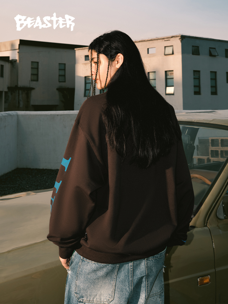 Beaster Man's and Women's Round neck sweatshirt BR L180 Streetwear, B34208P245