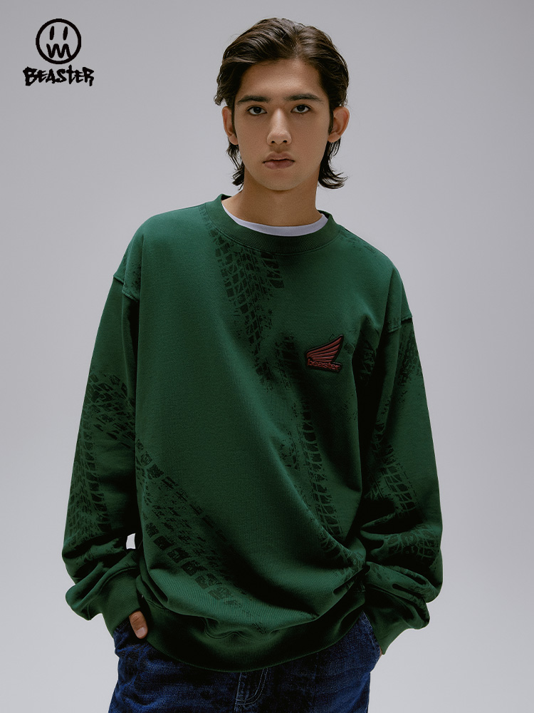 Beaster Man's and Women's Round neck sweatshirt BR L183 Streetwear, B31108X063
