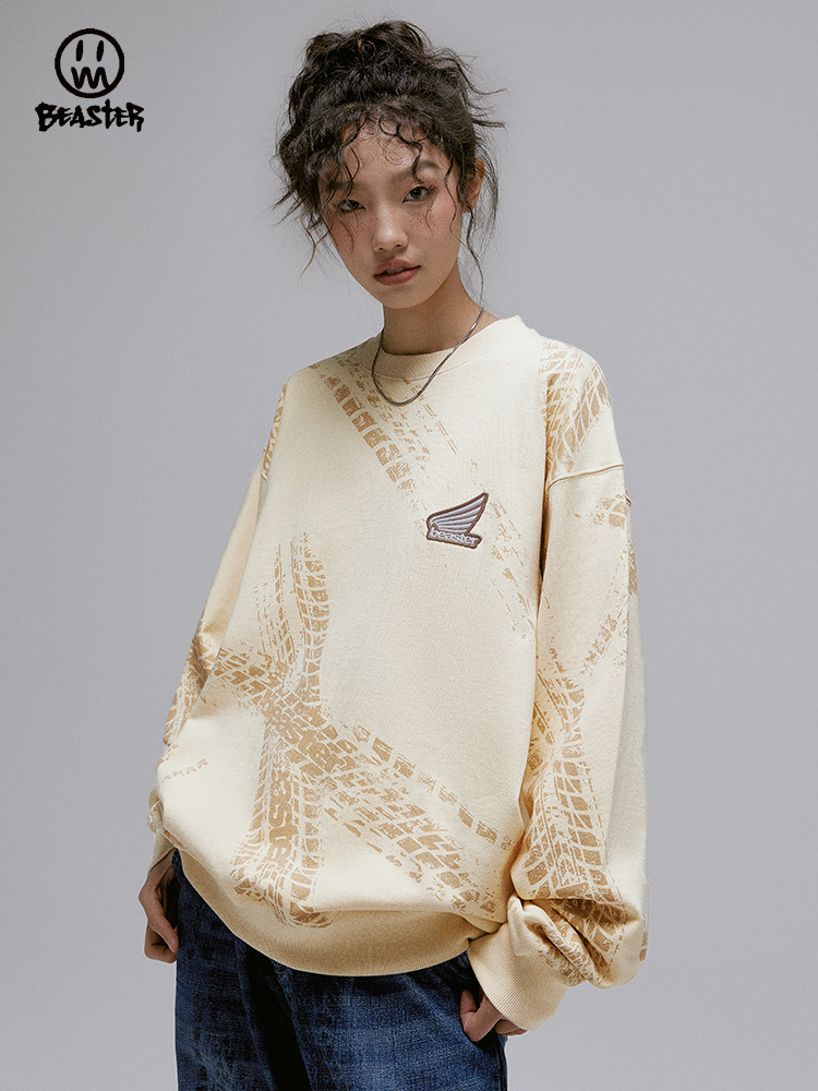 Beaster Man's and Women's Round neck sweatshirt BR L183 Streetwear, B31108X063