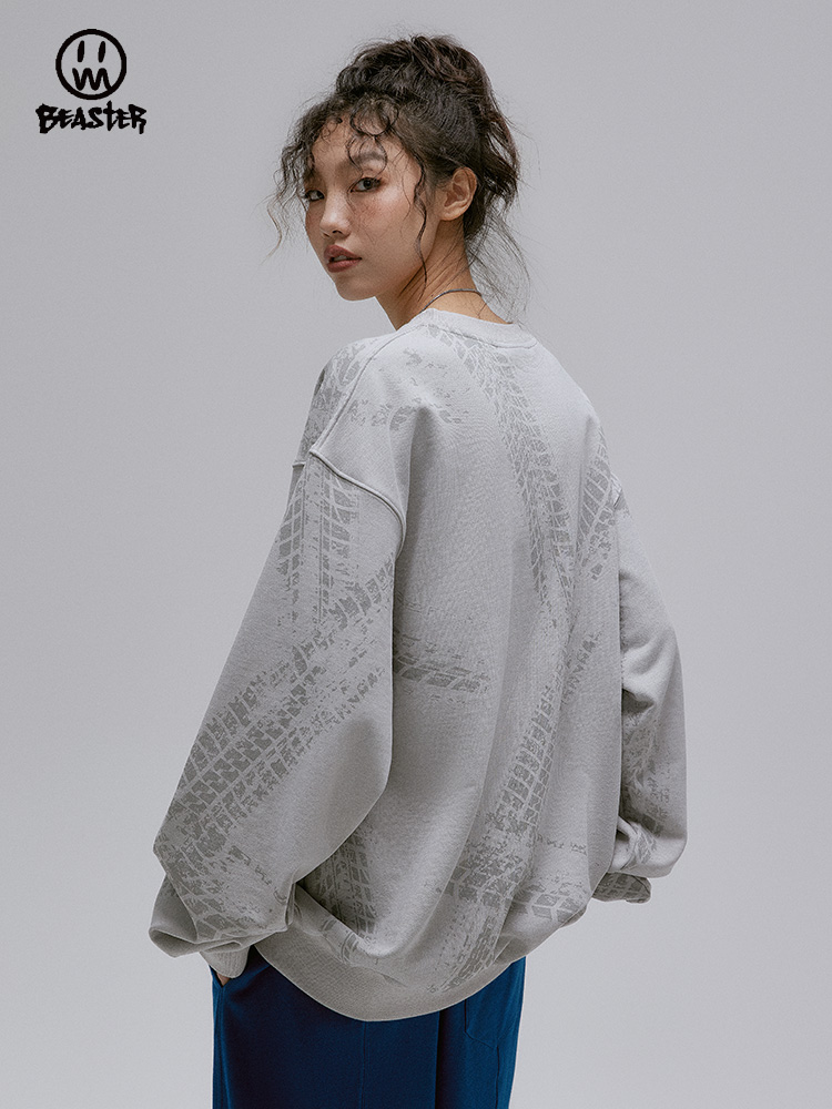 Beaster Man's and Women's Round neck sweatshirt BR L183 Streetwear, B31108X063