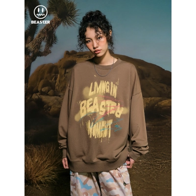 Beaster Man's and Women's Round neck sweatshirt BR L197 Streetwear, B24608D027 02
