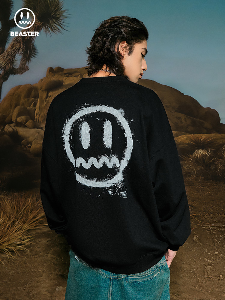 Beaster Man's and Women's Round neck sweatshirt BR L197 Streetwear, B24608D027