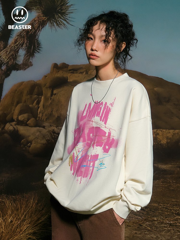 Beaster Man's and Women's Round neck sweatshirt BR L197 Streetwear, B24608D027