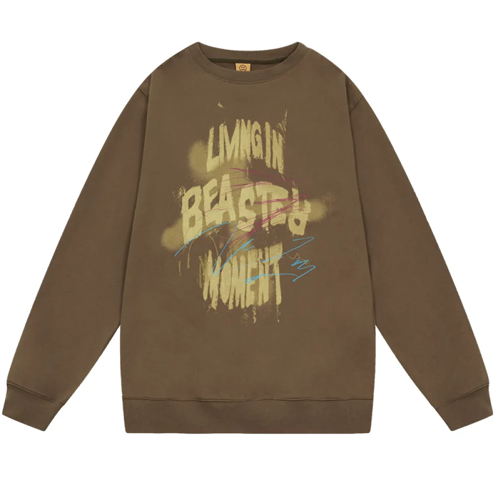 Beaster Man's and Women's Round neck sweatshirt BR L197 Streetwear, B24608D027
