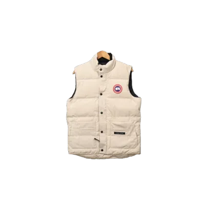 PKGoden CANADA GOOSE Off White vest down jacket 01