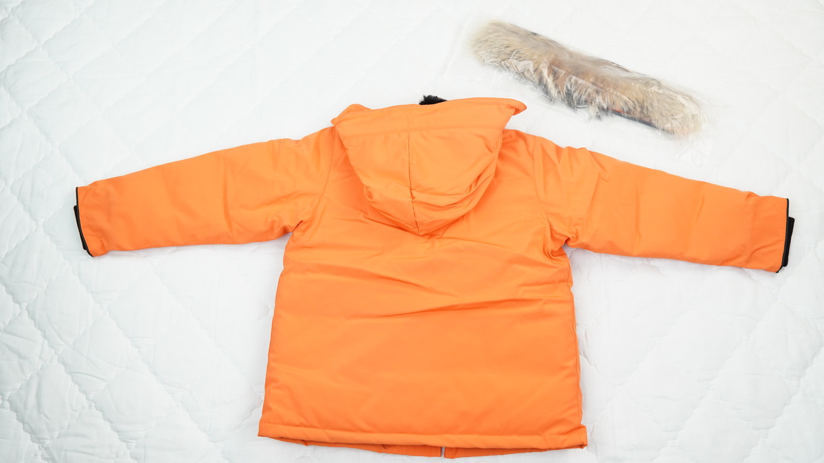 CANADA GOOSE KIDS Orange children down jacket
