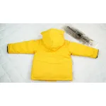 CANADA GOOSE KIDS Yellow children down jacket