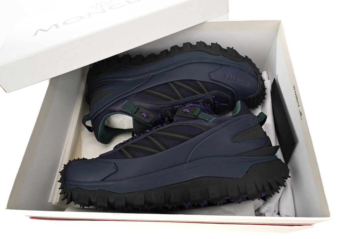 MONCLER GRENOBLE Black Blue Purple Trailgrip GTX Sneakers