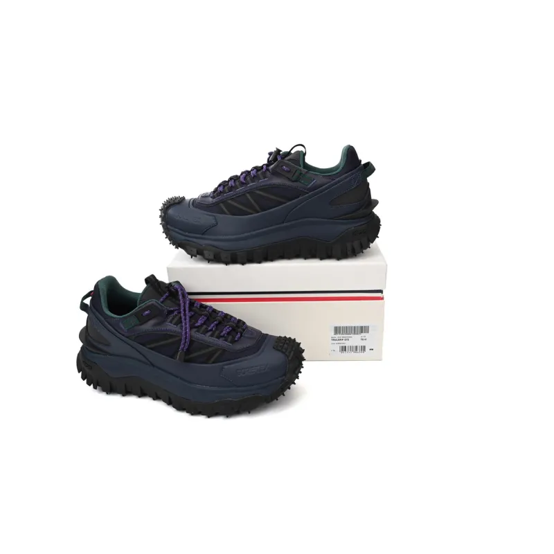  MONCLER GRENOBLE Black Blue Purple Trailgrip GTX Sneakers