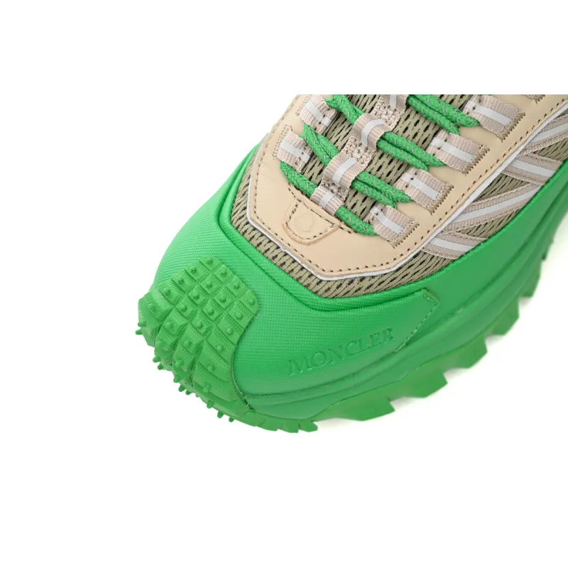  MONCLER GRENOBLE Trailgrip Low Top Sneakers Beige/Green