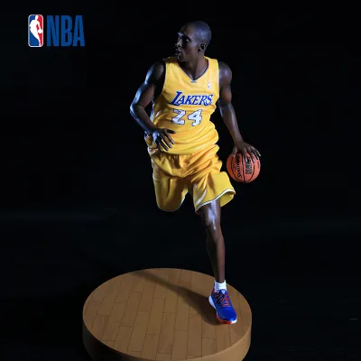 PKGoden  Garage Kit NBA Kobe Bryant figures black Mamba basketball model doll 02