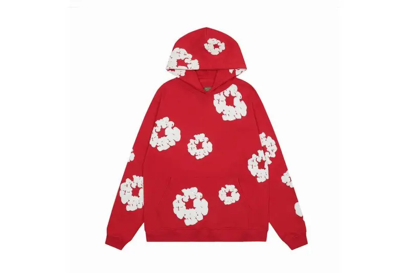  Denim Tears hoodie red