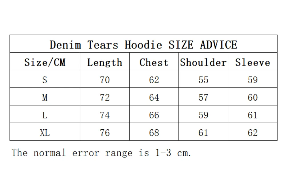  Denim Tears hoodie red