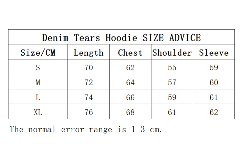  Denim Tears hoodie red