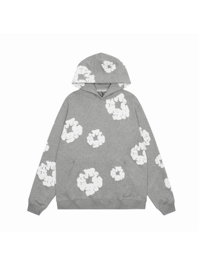 Denim Tears The Cotton Wreath Hoodie Grey 01