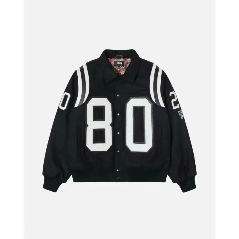  Stussy Jacket Black White XB449