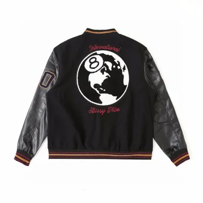 PKGoden Stussy Jacket Black Red XB401 02