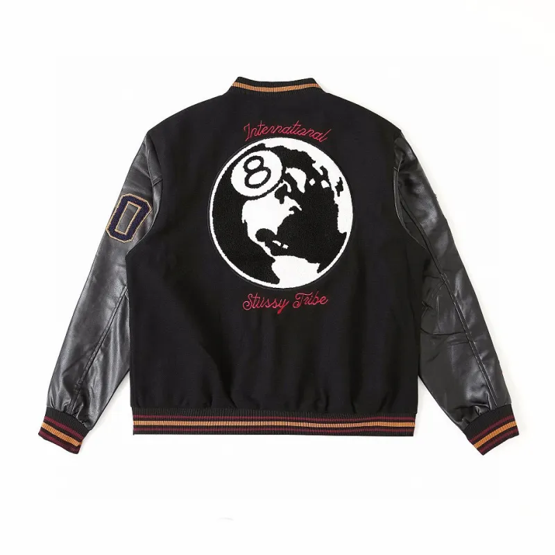 PKGoden Stussy Jacket Black Red XB401