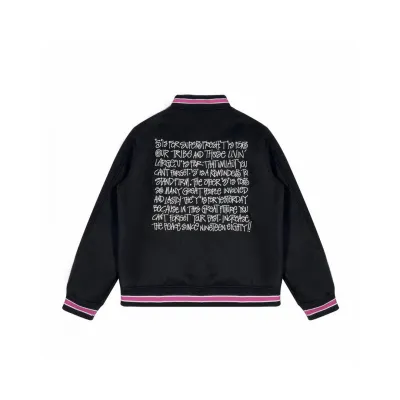 PKGoden Stussy Jacket Black Pink XB408 02