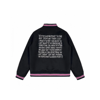 PKGoden Stussy Jacket Black Pink XB408 02